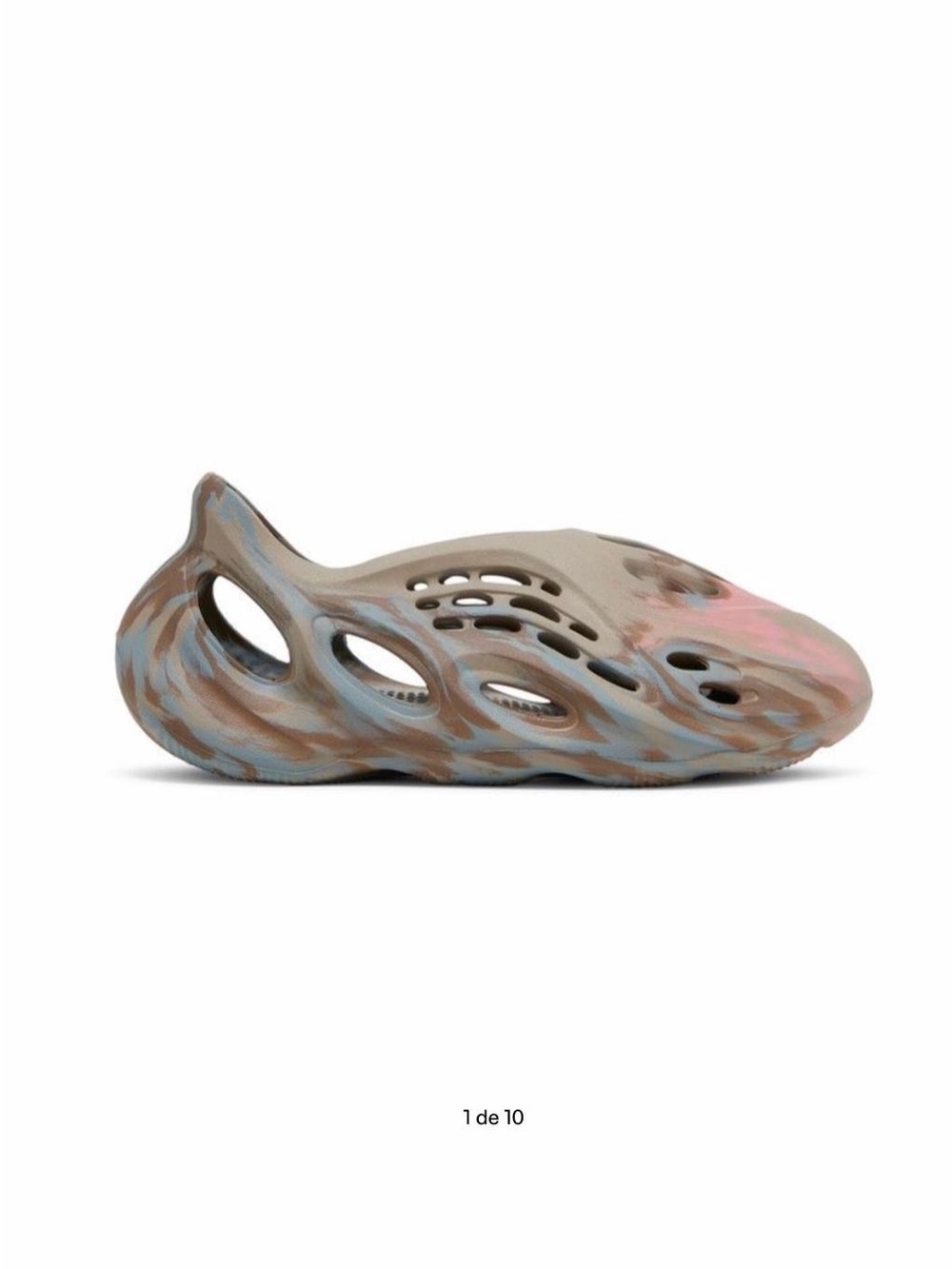 Yeezy Foam Slip-On Shoes in Pink & Tan